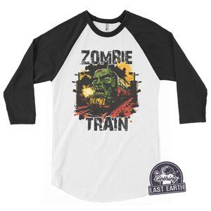 Zombie Train T-Shirt Horror Shirts Halloween Shirt Mens Womens Kids Tshirts Hood